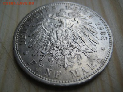 Германия,Гамбург 5 марок 1908 год. - 010.JPG