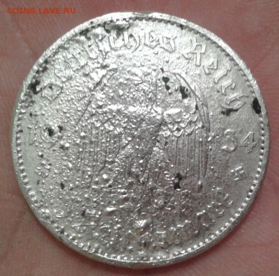 5 Марок 1934 Кирха , серебро - Фото-1960