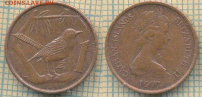 Каймановы острова 1 цент 1972 г., до 09.07.2019 г. 22.00 по - Кайманы 1 цент 1972  6342