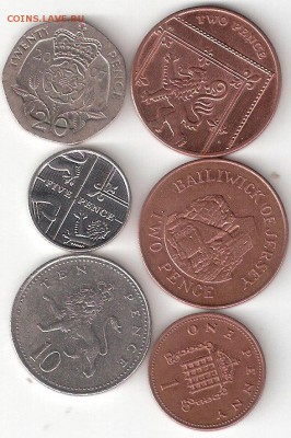 Великобритания 6 монет разные - BRITISH-6st P coin