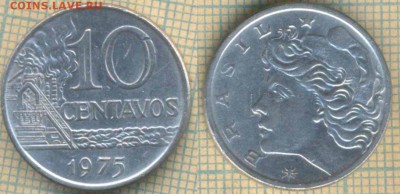 Бразилия 10 сентаво 1975 г. , до 10.07.2019 г. 22.00 по Моск - Бразилия 10 сентаво 1975