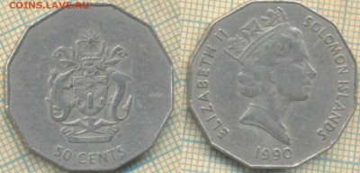 Соломоновы острова 50 центов 1990 г. , до 11.07.2019 г. 22.0 - Соломоновы острова 50 центов 1990  6397