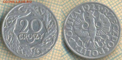 Польша 20 грошей 1923 г., до 11.07.2019 г. 22.00 по Москве - Польша 20 грошей 1923  6401