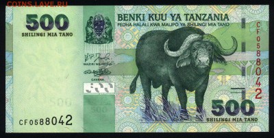 Танзания 500 шиллингов 2003 unc  11.07.19. 22:00 мск - 2