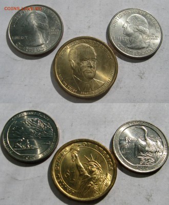 США 11 монет (8х1 центу, 2х25 центов, 1 доллар) 1925-2014. - 007.JPG