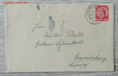 Конверт почтовый Германии.3 рейх.1938 г.до 11.07. в 22.00 м - IMG_20190705_154038