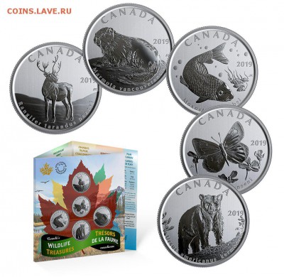 НОВОСТИ - Canada_50_pence_2019_set_5_coins