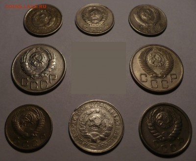 10,15,20 копеек 1932-1954 года ( 8штук ) до 08.07.19 в 22:00 - P1040646-1