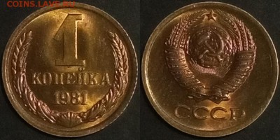 1 копейка 1981 г UNC до 09.07.2019 в 22:00 мск - 81