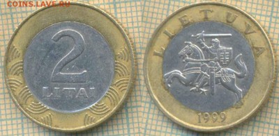 Литва 2 лита 1999 г., до 12.07.2019 г. 22.00 по Москве - Литва 2 лита 1999  6501
