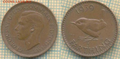 Великобритания фартинг 1939 г., до 12.07.2019 г. 22.00 по М - Великобритания фартинг 1939  6508