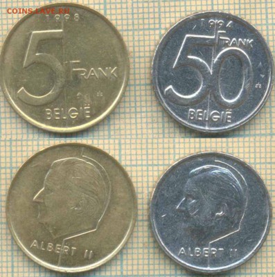 Бельгия 50 франков 1994 г.+, до 11.07.2019 г. 22.00 по М - Бельгия 2 мон 6515