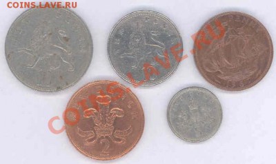 Лот из 5 монет Великобритании до 11.07.11 (22-00) - Британия-1
