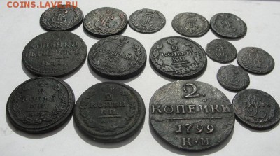 двадцать одна медная монета, ("копанина",окрестности Томска) - 2