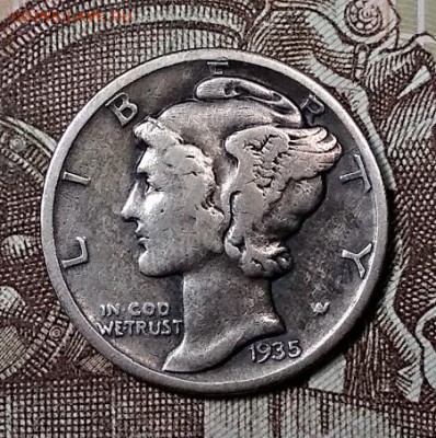 США 10 центов 1935,41(2шт.),42(2шт.),44,48. С 200. 13.07. - 014