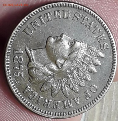 1 цент 1875 сша на оценку подлинности. - 20190708_094443
