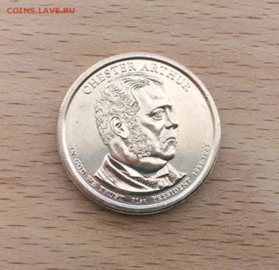 США 1 доллар 2012 двор D Президент США Честер Алан Артур - ssha_1_dollar_2012_dvor_d_prezident_ssha_chester_alan_artur
