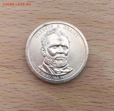 США 1 доллар 2011 двор P Президент США Улисс Грант 1869-1877 - ssha_1_dollar_2011_dvor_p_prezident_ssha_uliss_grant_1869_1877