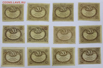 Дюжина керенок 20 руб 1917 г - 11.07.19 в 22.00 - 18,06,19 022