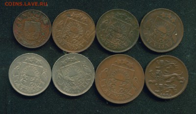 8 монет Латвии и Эстонии 1922-1937гг до 10.07.18г 22.00 - 2