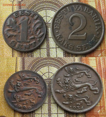 ЭСТОНИЯ 1,2,10,20 сентИ 1929-34-92-96+1 крона 1993-95. 15.07 - 029.JPG