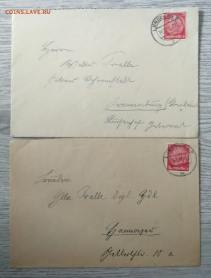 Конверт почтовый Германии.4 шт.3  рейх.1937 - 1941 г.г. - IMG_20190709_092120