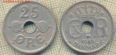 Дания 25 эре 1940 г., до 15.07.2019 г. 22.00 по Москве - Дания 25 эре 1940  6540