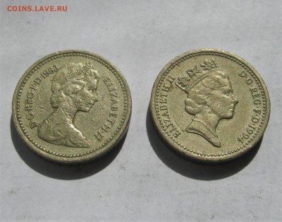 БРИТАНИЯ 1 фунт 1983 +1 фунт 1994. 15.07.2019 - 005.JPG