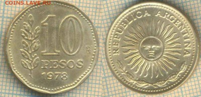 Аргентина 10 песо 1978 г., до 15.07.2019 г. 22.00 по Москве - Аргентина 10 песо 1978   6543