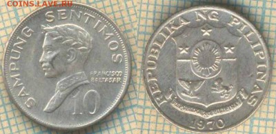 Филиппины 10 сентимо 1970 г., до 15.07.2019 г. 22.00 по Моск - Филиппины 10 сентимо 1970  6546