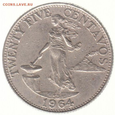 Филиппины 25 сентаво 1964 до 14.07 в 22.00 - 37