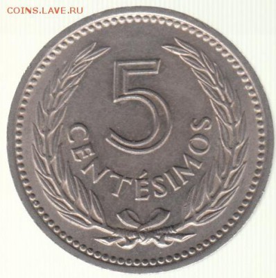 Уругвай 5 сентезимо 1953 до 14.07 в 22.00 - 44