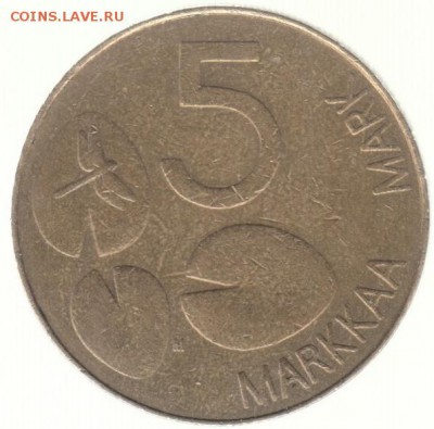 Финляндия 5 марок 1993 до 14.07 в 22.00 - 48-2
