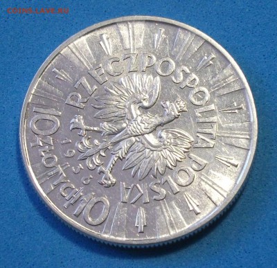 10 злотых 1936г. Пилсудский, штемпельный блеск до 12 июля - DSCF8788.JPG