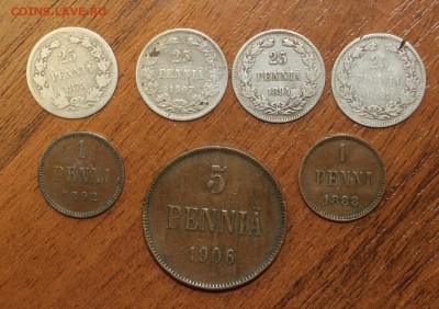 7 монет Рус. Финляндия, 25 пенни 4шт + медь до 15 июля - IMG_5148.JPG