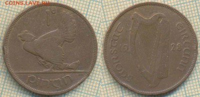 Ирландия 1 пенни 1928 г., до 17.07.2019 г. 22.00 по Москве - Ирландия 1 пенни  1928  5914