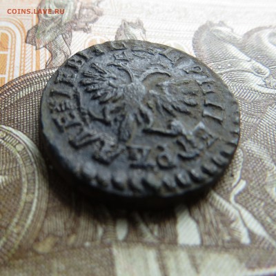 денга Петра 1 1713 год - 2