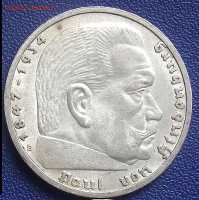 Германия. 5 марок 1939 В. До 18.07.2019 в 22:00. - 5-39B.JPG