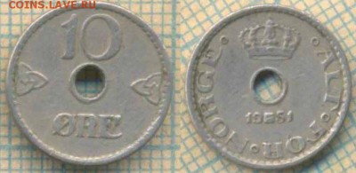 Норвегия 10 эре 1951 г., до 18.07.2019 г. 22.00 по Москве - Норвегия 10 эре 1951  6006