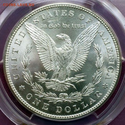 США 1 Доллар Моргана 1885 P СЕРЕБРО Слаб PCGS MS63 - 6