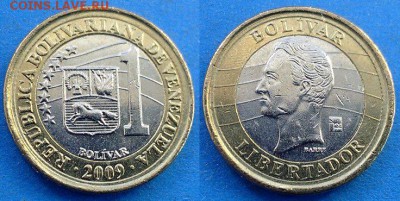 Венесуэла - 1 боливар 2009 года (БИМ) до 18.07 - Венесуэла 1 боливар 2009 бим