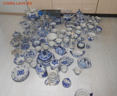 Посуда Фарфор Гжель Много - 205.JPG