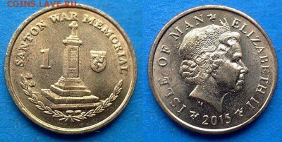 Остров Мэн - 1 пенни 2015 года до 20.07 - Остров Мэн 1 пенни 2015