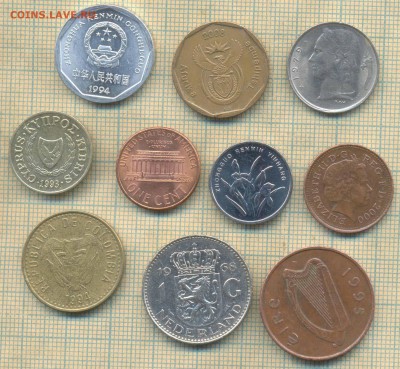 10 монет разных, до 19.07.2019 г. 22.00 по Москве - 10  30 04 1