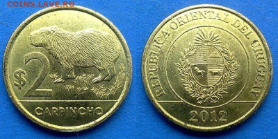 Уругвай - 2 песо 2012 года (Фауна) до 20.07 - Уругвай 2 песо 2012
