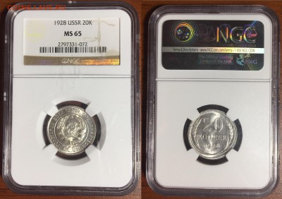 16 монет в слабах NGC, до 21.07.2019 г. 22-00 - 20 1928