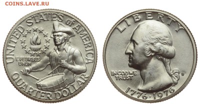 США. 25 центов 1976 г. Барабанщик. До 20.07.19. - DSH_1437.JPG
