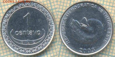 Тимор 1 сентаво 2003 г., до 20.07.2019 г. 22.00 по Москве - Тимор 1 сентаво 2003  5837