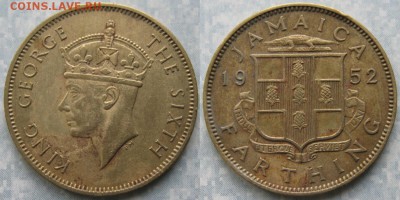Брит Ямайка фартинг 1952 до 22-07-19 в 22:00 - Брит Ямайка фартинг 1952     8666