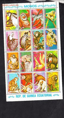 Гвинея Экв обезьяны лист до 20 07 - 14